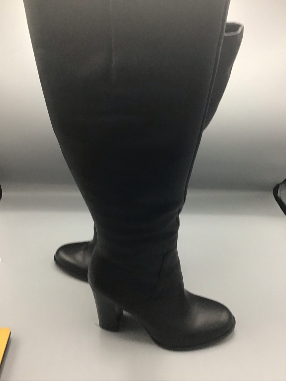 Sam Edelman Black Over-the-Knee Heeled Boots